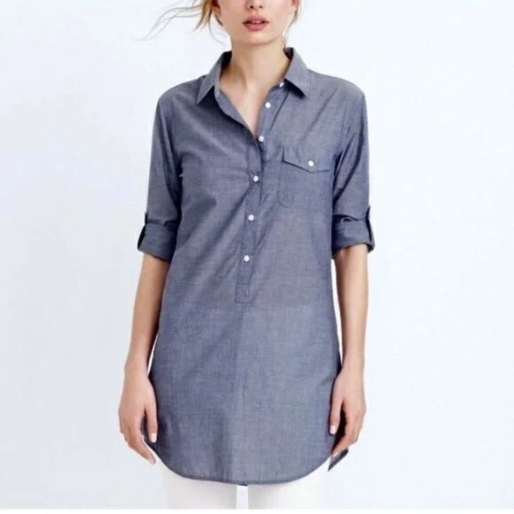 J.Crew Chambray Oversized Tunic size XXS